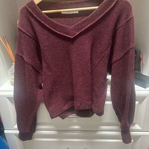 Lush Women's Burgundy Sweater
